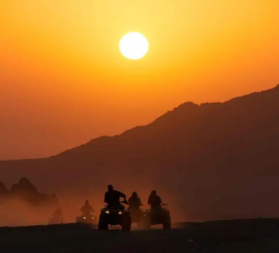 A Sunrise Quad Bikers in Sharm Desert Sharm Blue Excursions