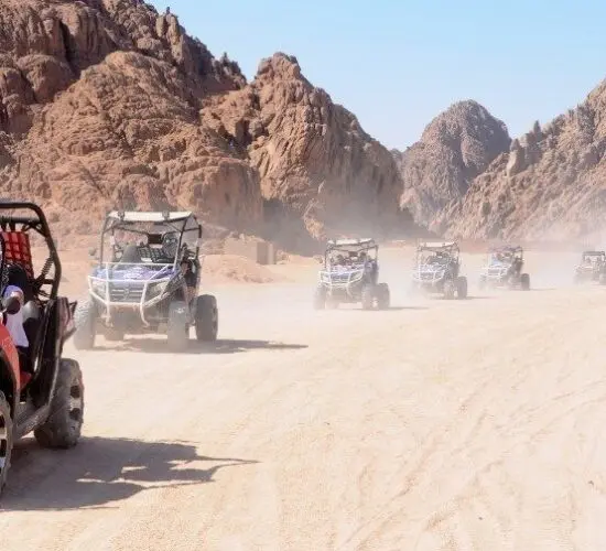 A buggy driving in the Sinai desert - Sharm Blue Excursions