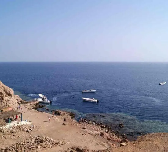 A view from above for the Blue Hole