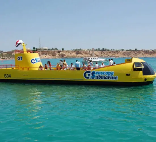 People soaking Sharm sun after their submarine adventure with Sharm Blue Excursions