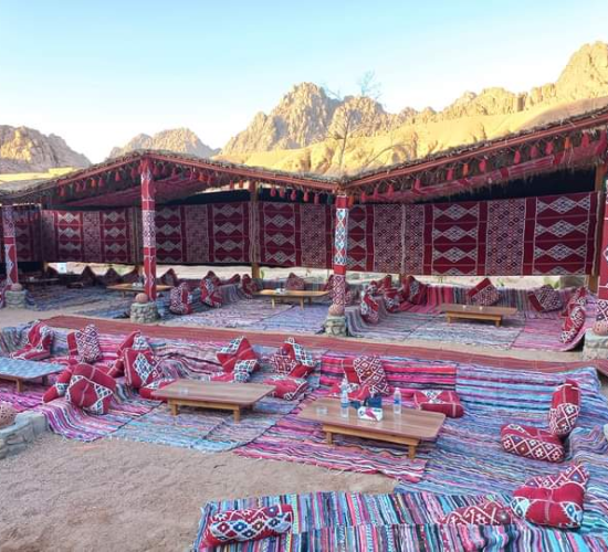 Bedouin tent in Sinai desert