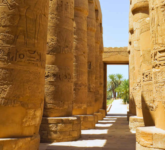 The beauty of the Karnak temple in Luxor